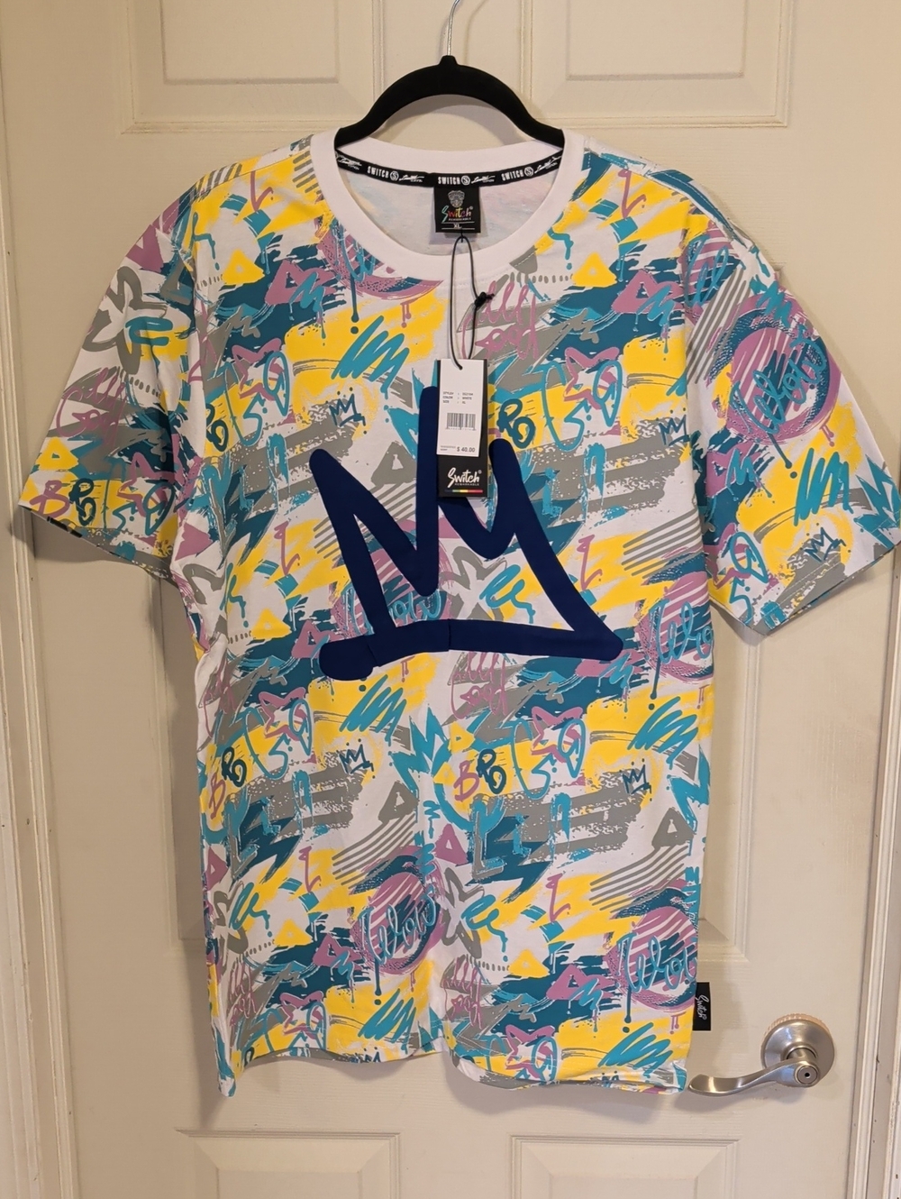 NWT Men's Switch Remarkable New York Neon Graffiti Limited Edition Tee Size XL